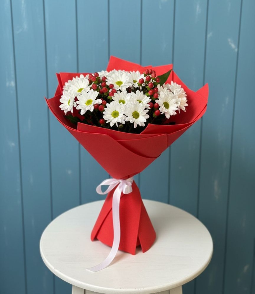 Букет цветов из: Хризантемы в Уютном