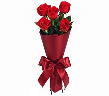 Букет 5 Красных роз Эдлесс Лав в Уютном