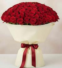 Букет 101 Красная роза Милано #REPLACE_PRED# Уютном