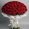Букет 101 Красная роза Блэк Мэджик в Уютном