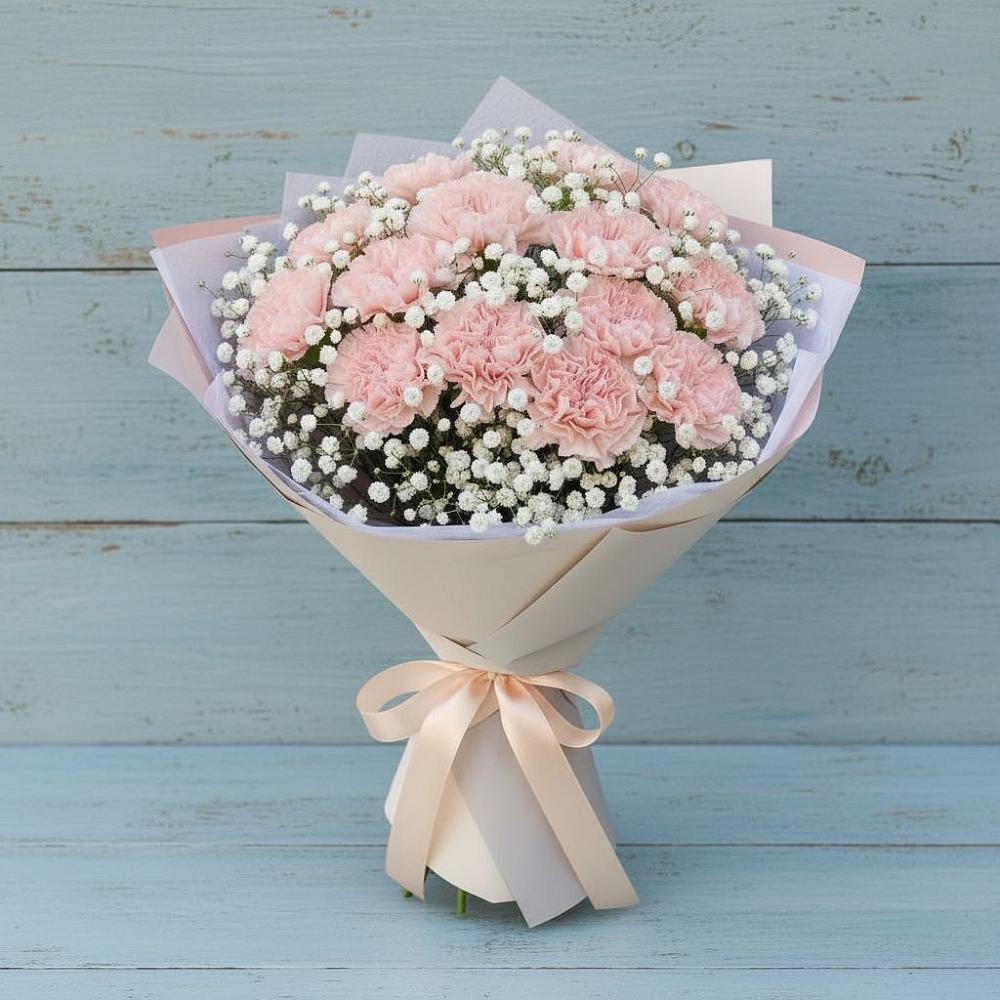 Букет цветов из: Гвоздики в Уютном