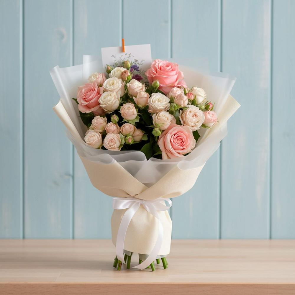 Букет цветов из: Розы в Уютном