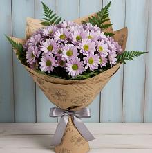 Букет цветов из:  Хризантемы #REPLACE_PRED# Уютном