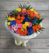 Букет цветов из:  Розы и Хризантемы в Уютном