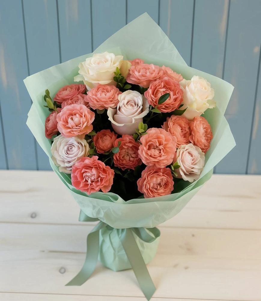 Букет цветов из: Розы в Уютном