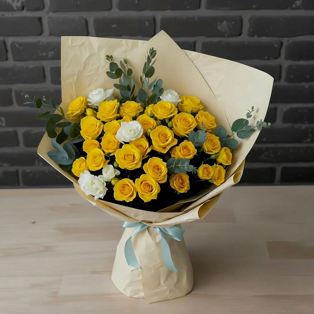 Букет цветов из: Розы в Уютном