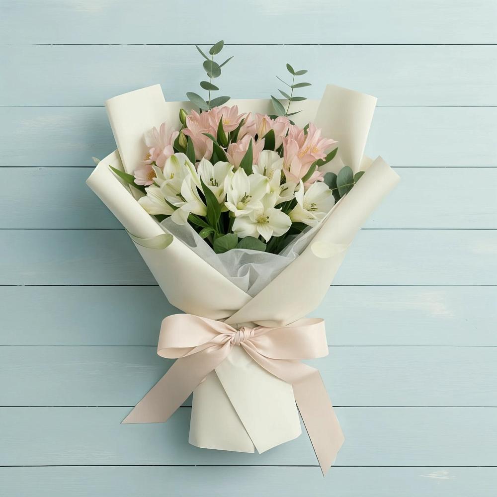 Букет цветов из: Альстромерии в Уютном