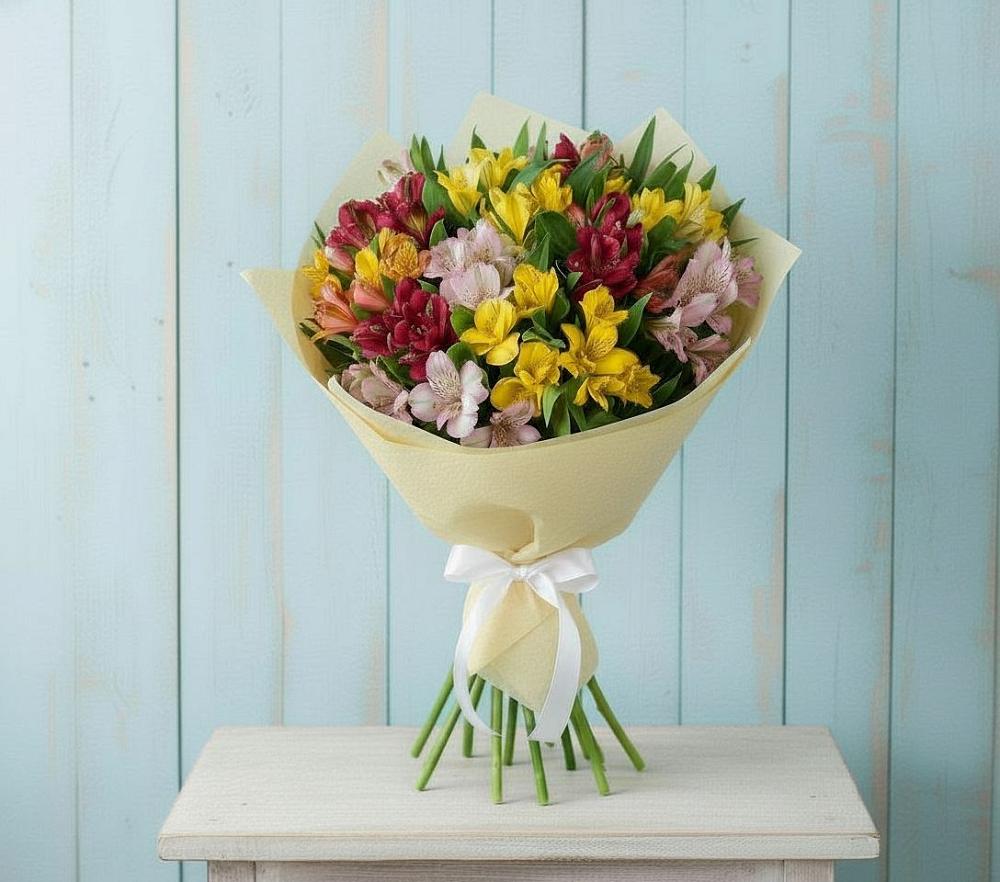 Букет цветов из: Альстромерии в Уютном