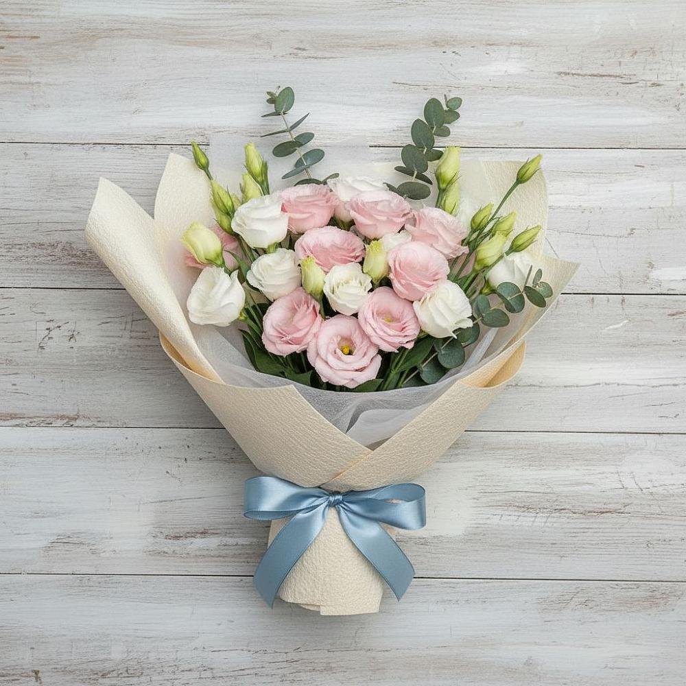 Букет цветов из: Лизиантусы в Уютном